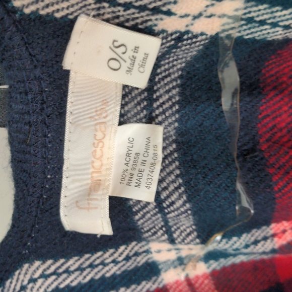 Plaid Francesca's Poncho - Picture 4 of 7